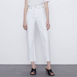 White Straight Leg Denim
